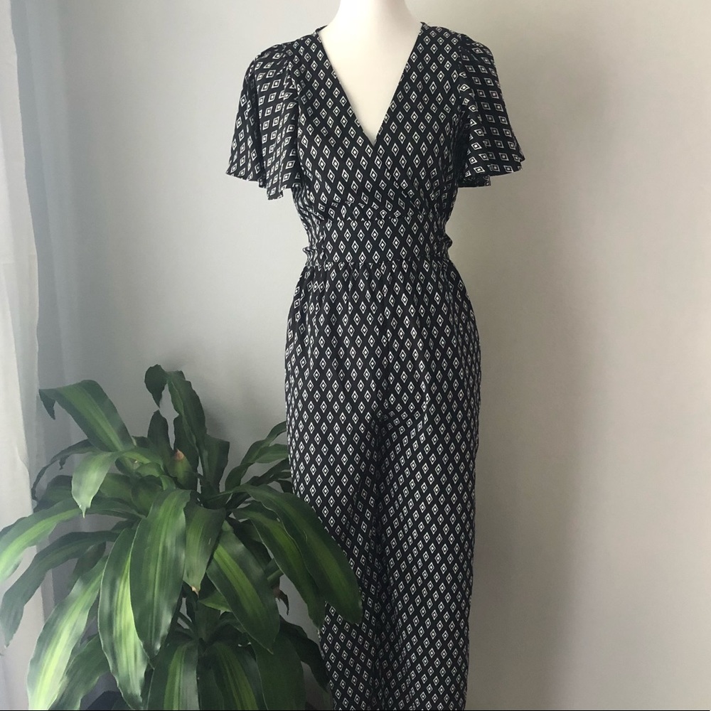 BAR III Black & White Jumpsuit